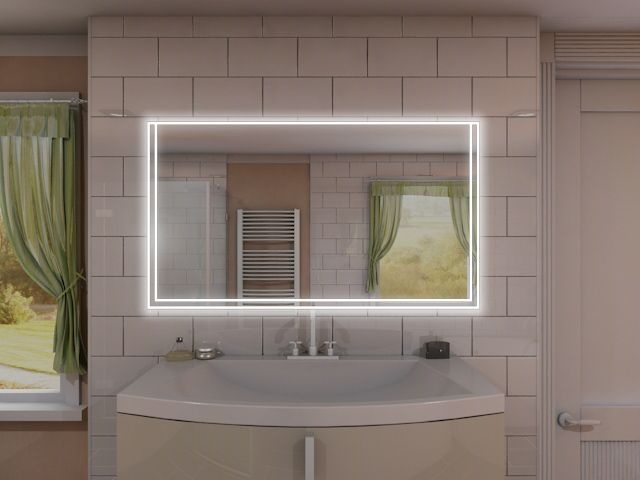 Badspiegel mit LED Beleuchtung - Seng