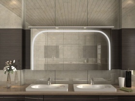 Design Spiegelschrank mit Kranz Rika