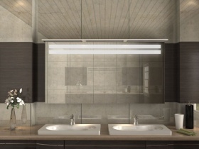 Badezimmerschrank mit Spiegel Lan