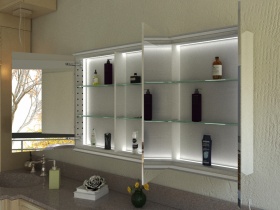 Spiegelschrank Kakashi mit Leuchtprofilen