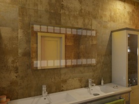 Badspiegel mit LED - Tanju
